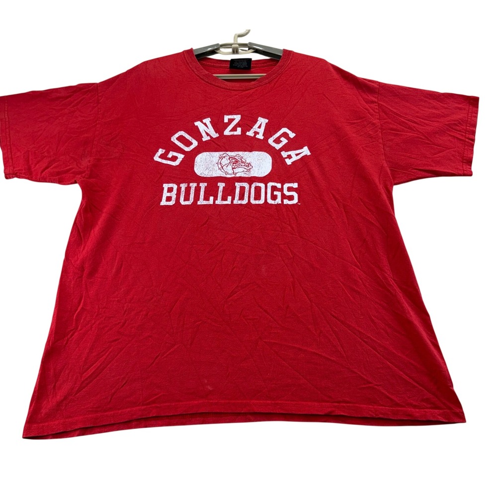 MV Sport T-Shirt Mens XL Red Gonzaga Bulldogs NCAA College Short Sleeve Tee